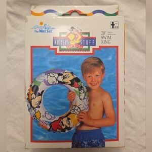 Wet Set Intex Mickey Swim Ring Tube Kids 20 In Vintage Disney NEW Inflatable 90s